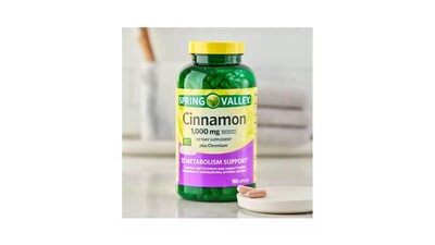 Foto 3 | Canela 1000mg Spring Valley + Cromo 180 Cápsulas