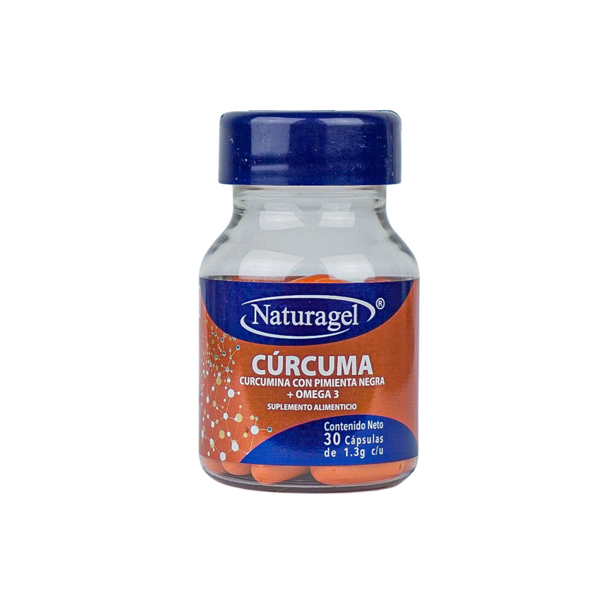 Foto 2 pulgar | Cúrcuma, Curcumina con Pimienta Negra y Omega 3 Naturagel