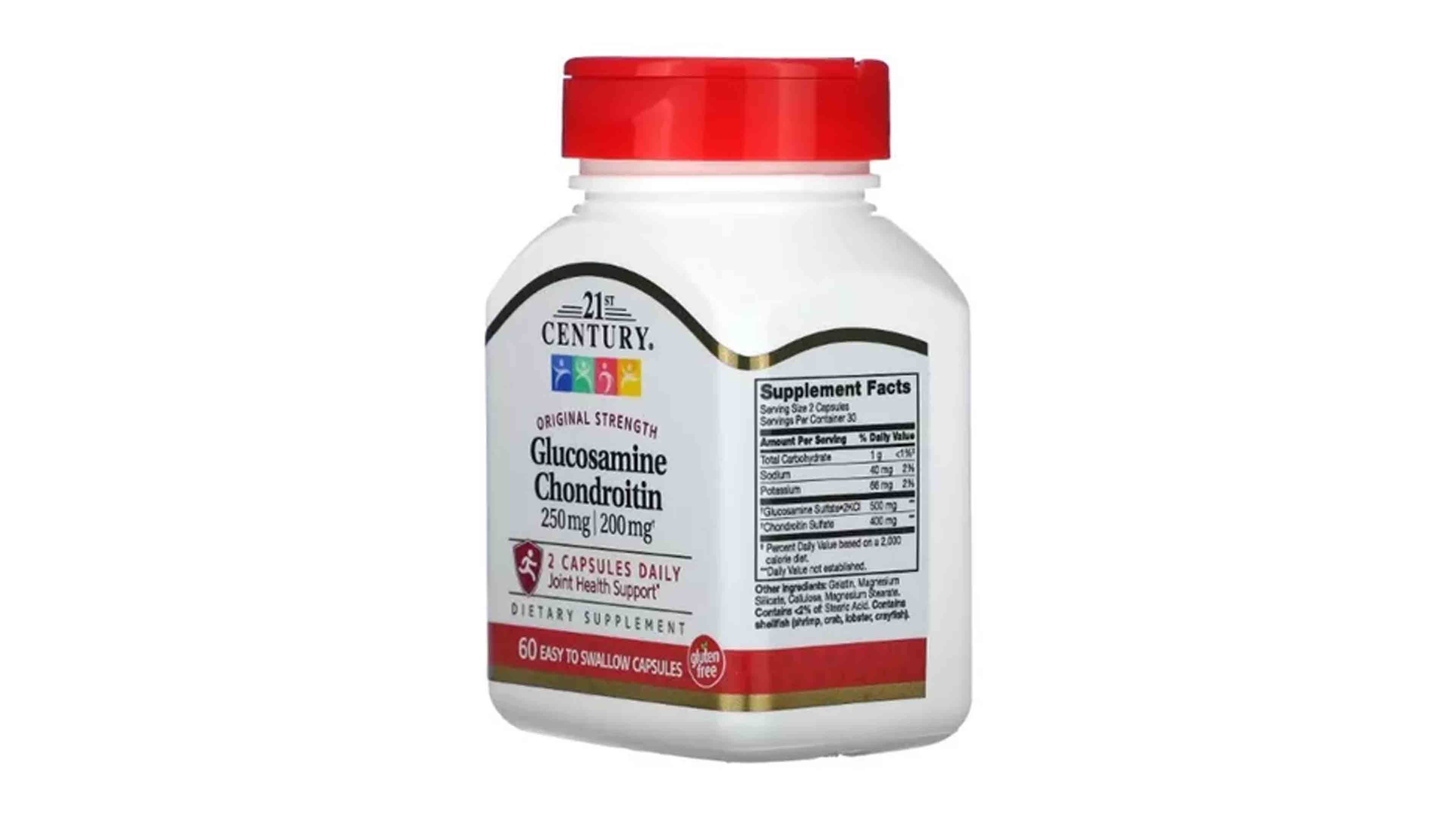 Foto 3 pulgar | Glucosamina 250mg + Condroitina 200mg 21st Century 60 Cápsulas