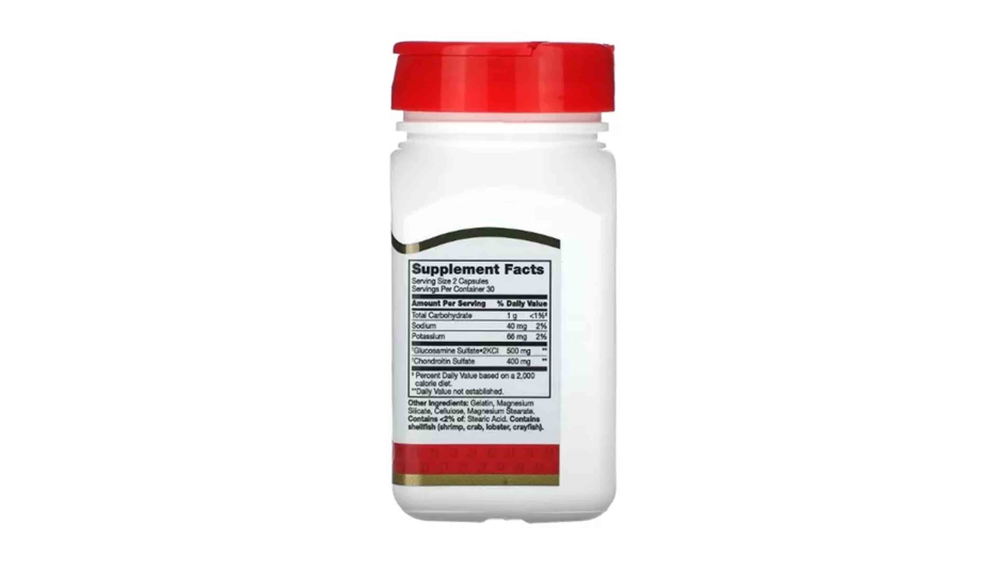 Foto 4 pulgar | Glucosamina 250mg + Condroitina 200mg 21st Century 60 Cápsulas