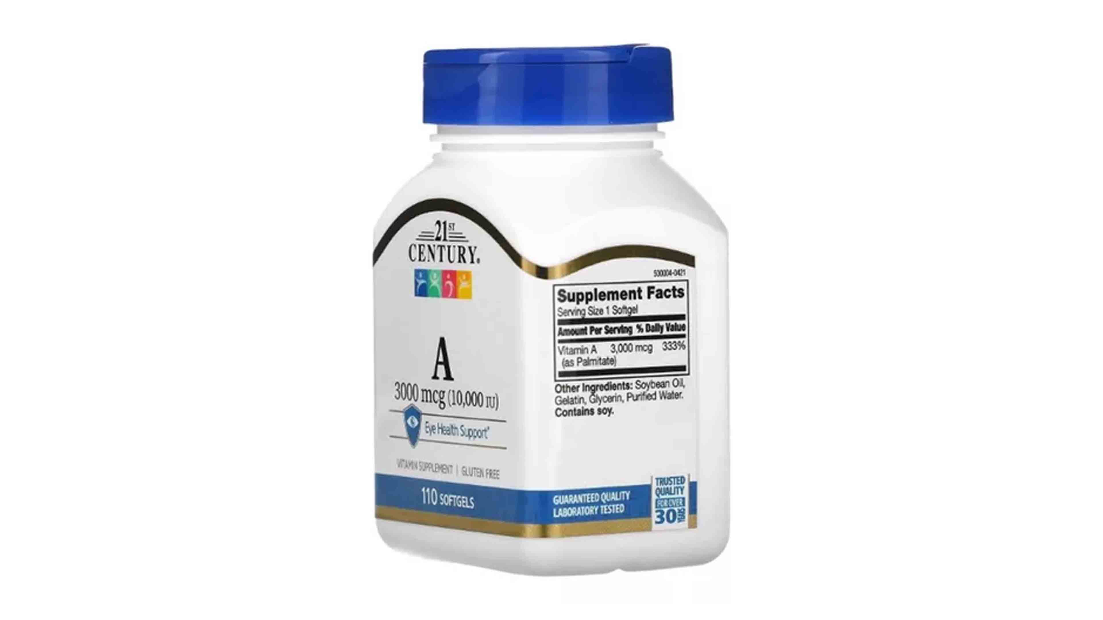 Foto 3 pulgar | Vitamina A 21st Century 3000 mcg 10,000 Iu 110 Softgels