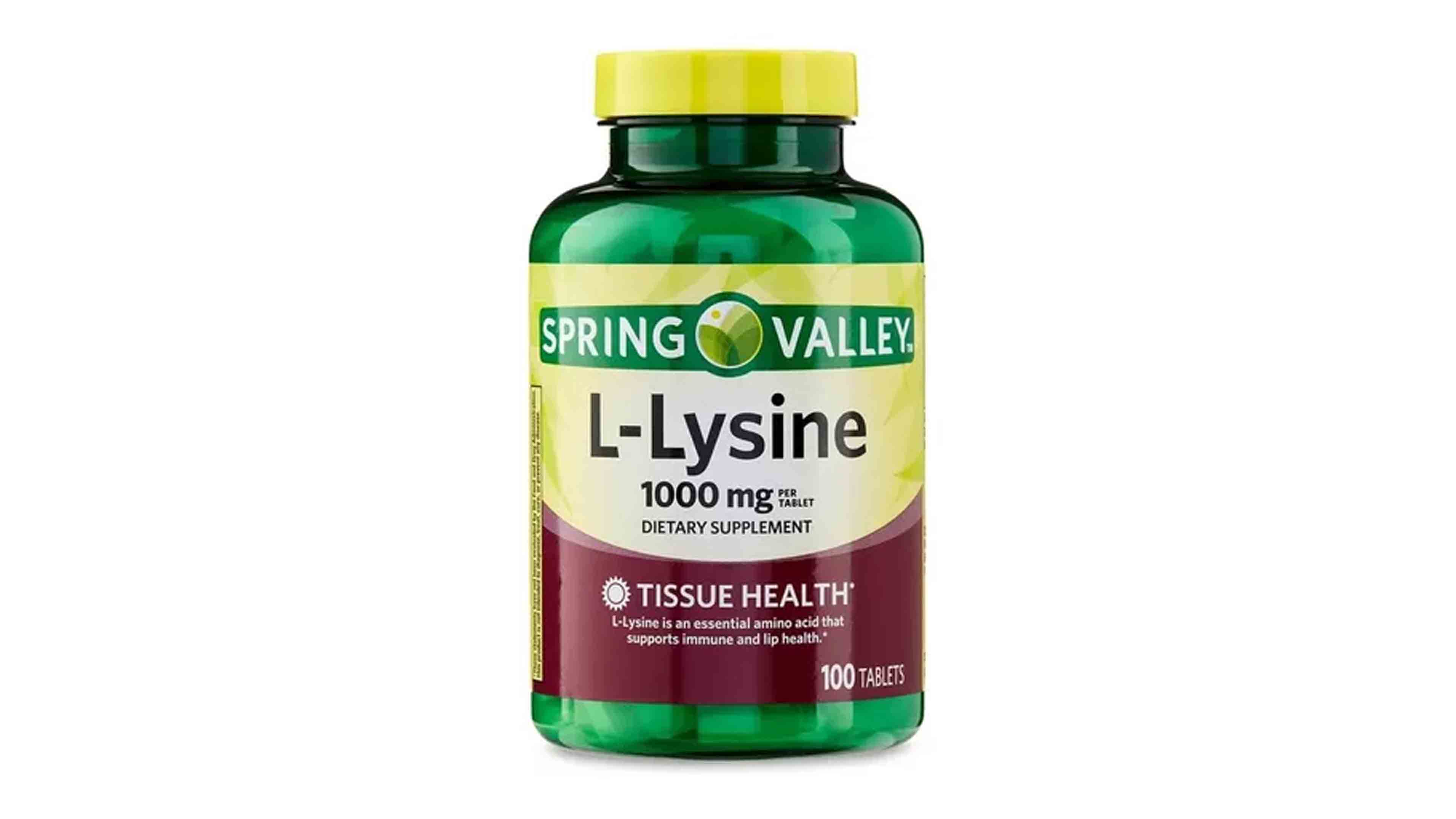Foto 2 pulgar | L-Lisina Spring Valley 100 Tabletas 1000 mg
