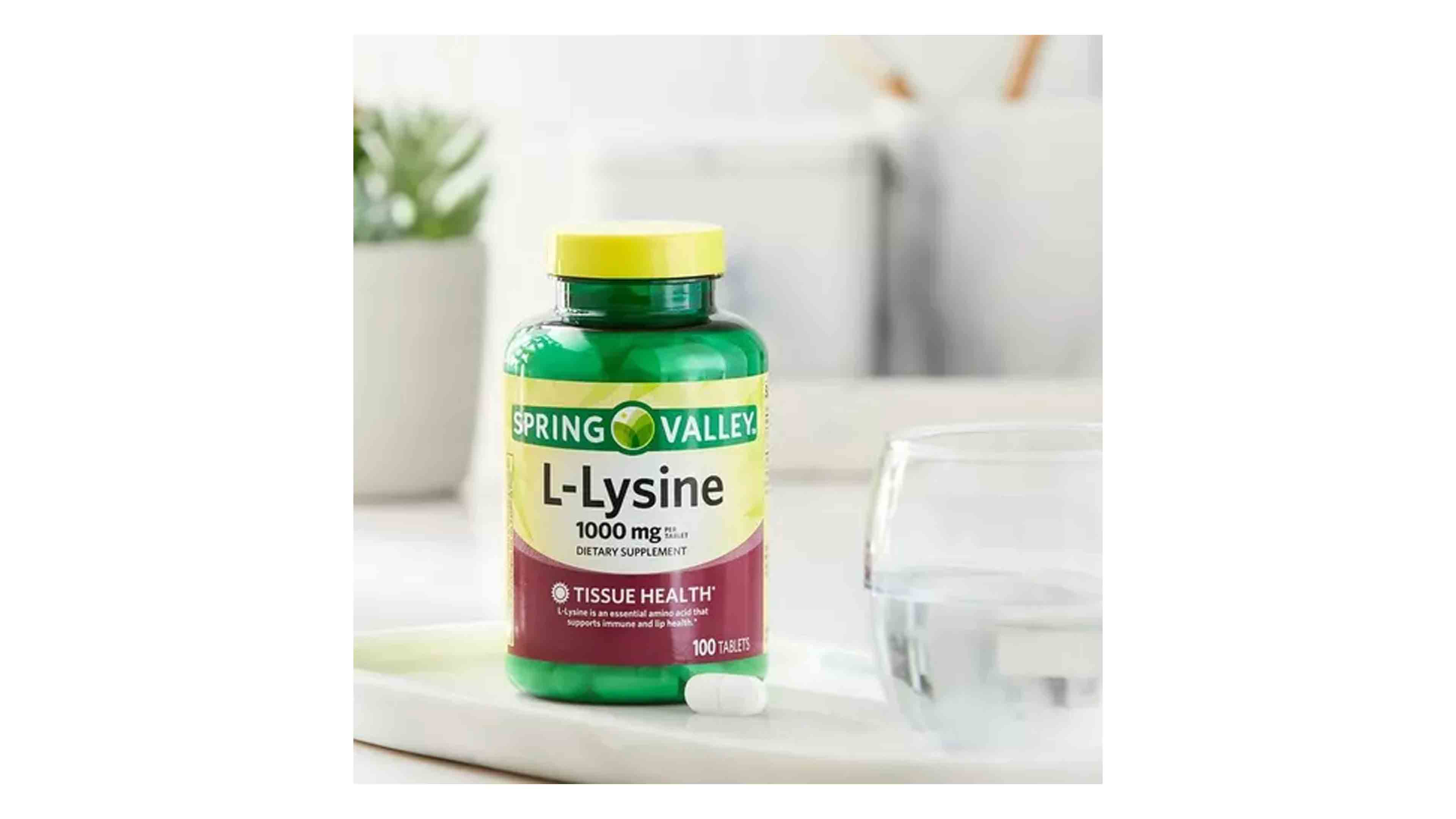 Foto 4 pulgar | L-Lisina Spring Valley 100 Tabletas 1000 mg