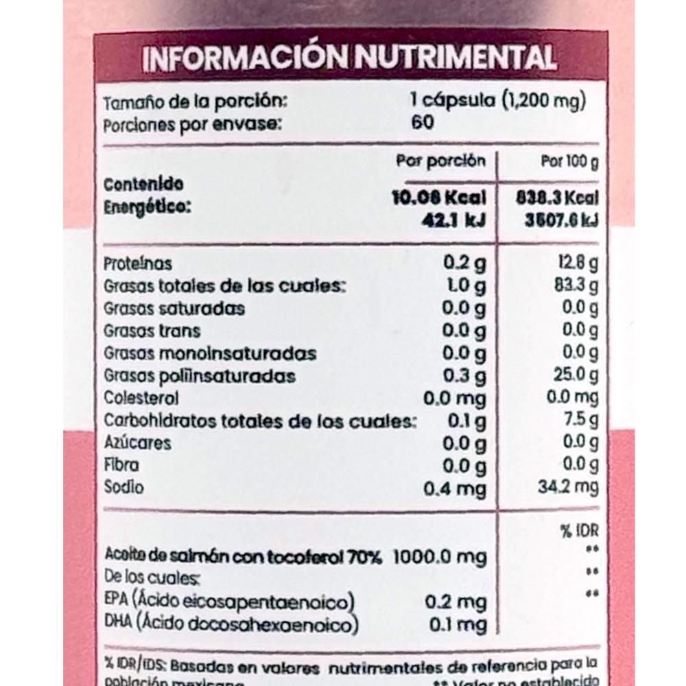 Foto 3 pulgar | Suplemento Alimenticio Flow Omega 3 de 60 Cápsulas