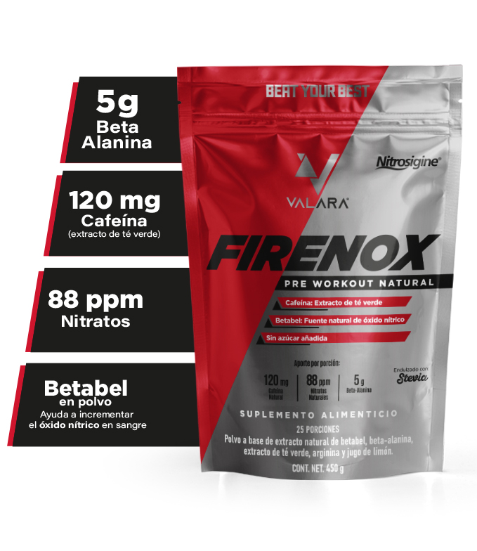 Foto 3 pulgar | Pre entreno Firenox Valara 450 g