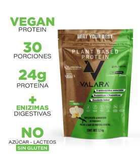 Foto 2 | Proteína Vegana Valara Sabor Vainilla 1.2 kg
