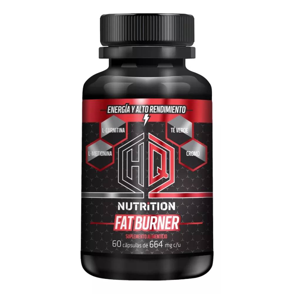 Pre Entreno Hq Nutrition Fat Burner Quema Grasa 60 Caps Sin Sabor $430