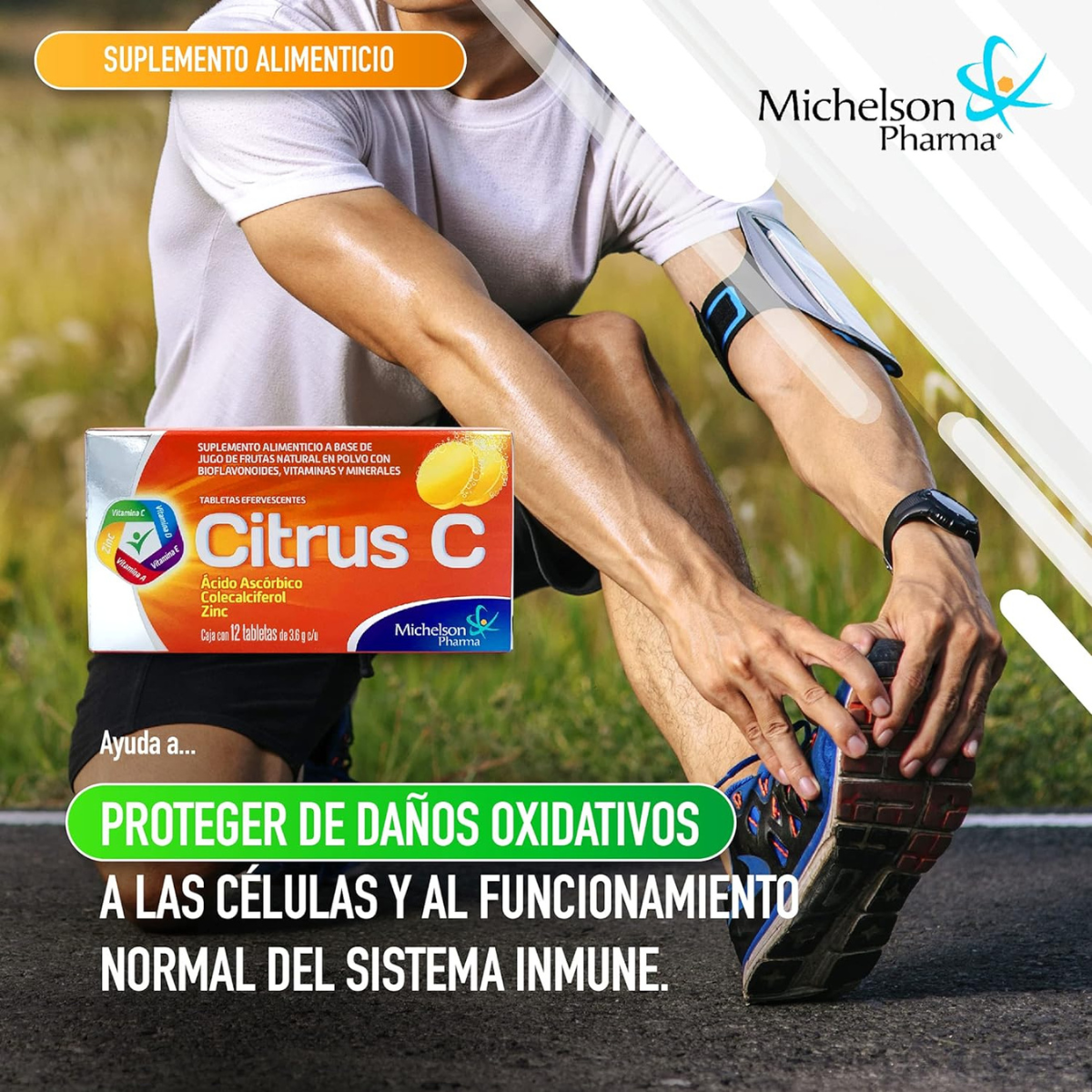 Foto 5 pulgar | Citrus C - 12 Tabletas Efervescentes Michelson Pharma Sabor Frutas