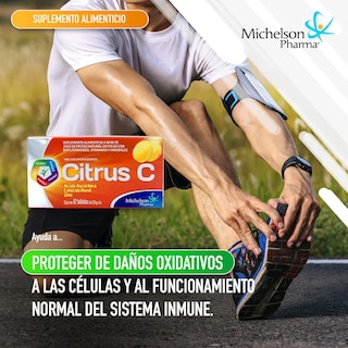 Foto 4 | Citrus C - 12 Tabletas Efervescentes Michelson Pharma Sabor Frutas