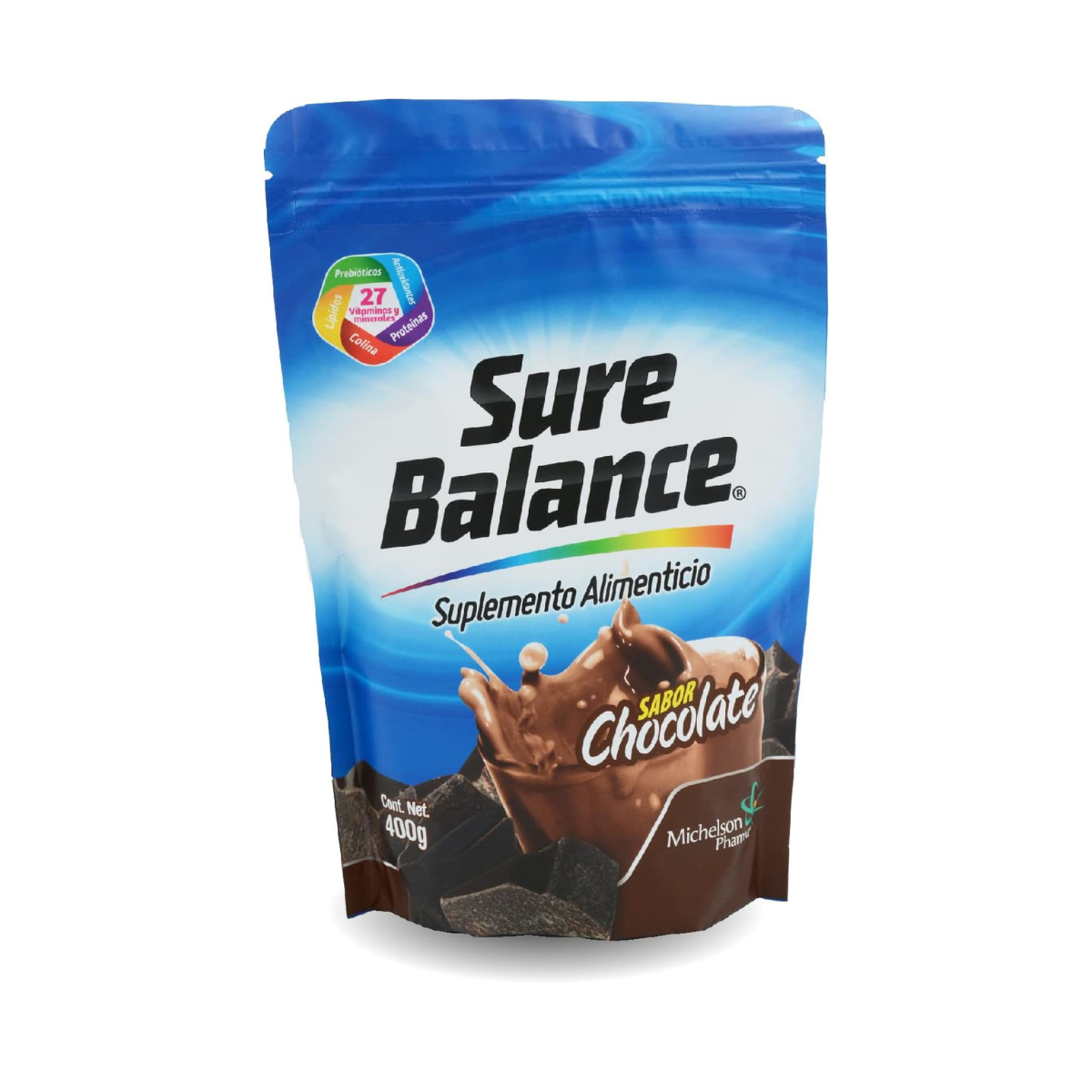 Foto 2 pulgar | Suplemento Alimenticio en Polvo Sure Balance Michelson Pharma Chocolate