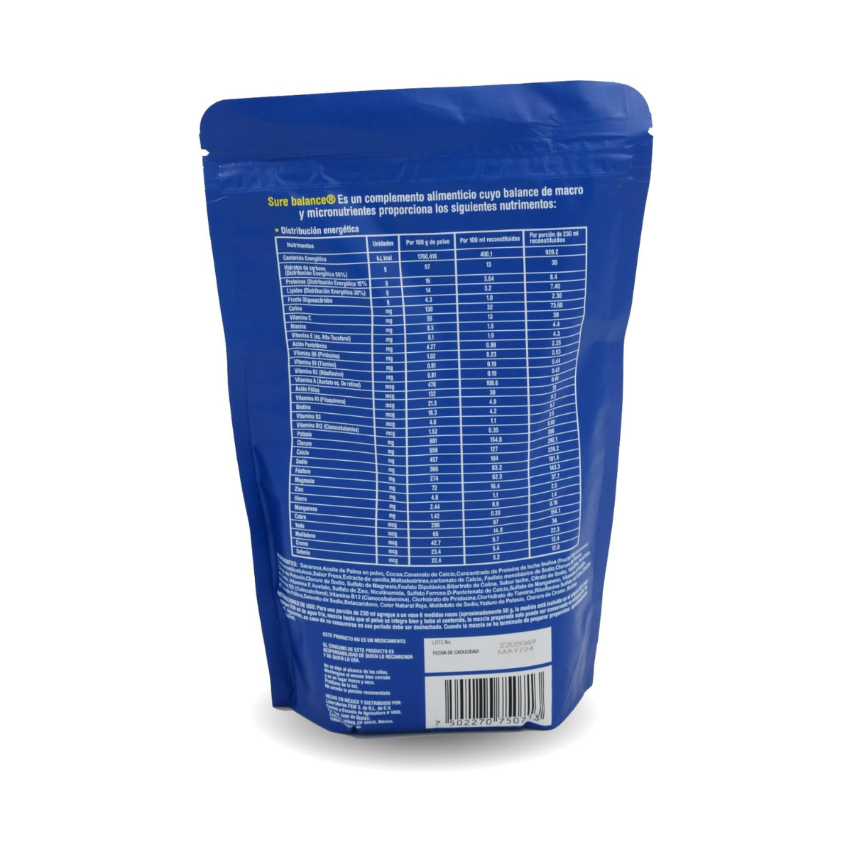 Foto 2 | Suplemento Alimenticio en Polvo Sure Balance Michelson Pharma Chocolate