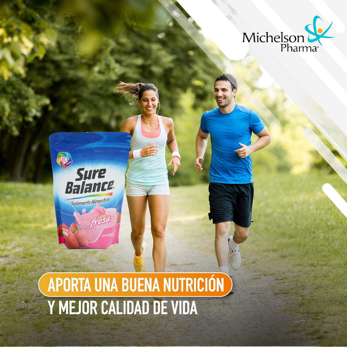 Foto 6 pulgar | Suplemento Alimenticio en Polvo Sure Balance Michelson Pharma Fresa