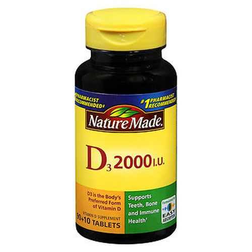Venta Internacional - Suplemento Nature Made Vitamina D3 2000 Ui 100 Comprimidos