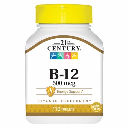 Venta Internacional-suplemento De Vitamina B-12 Del Siglo Xxi, 110 Tabletas (paquete De 6)