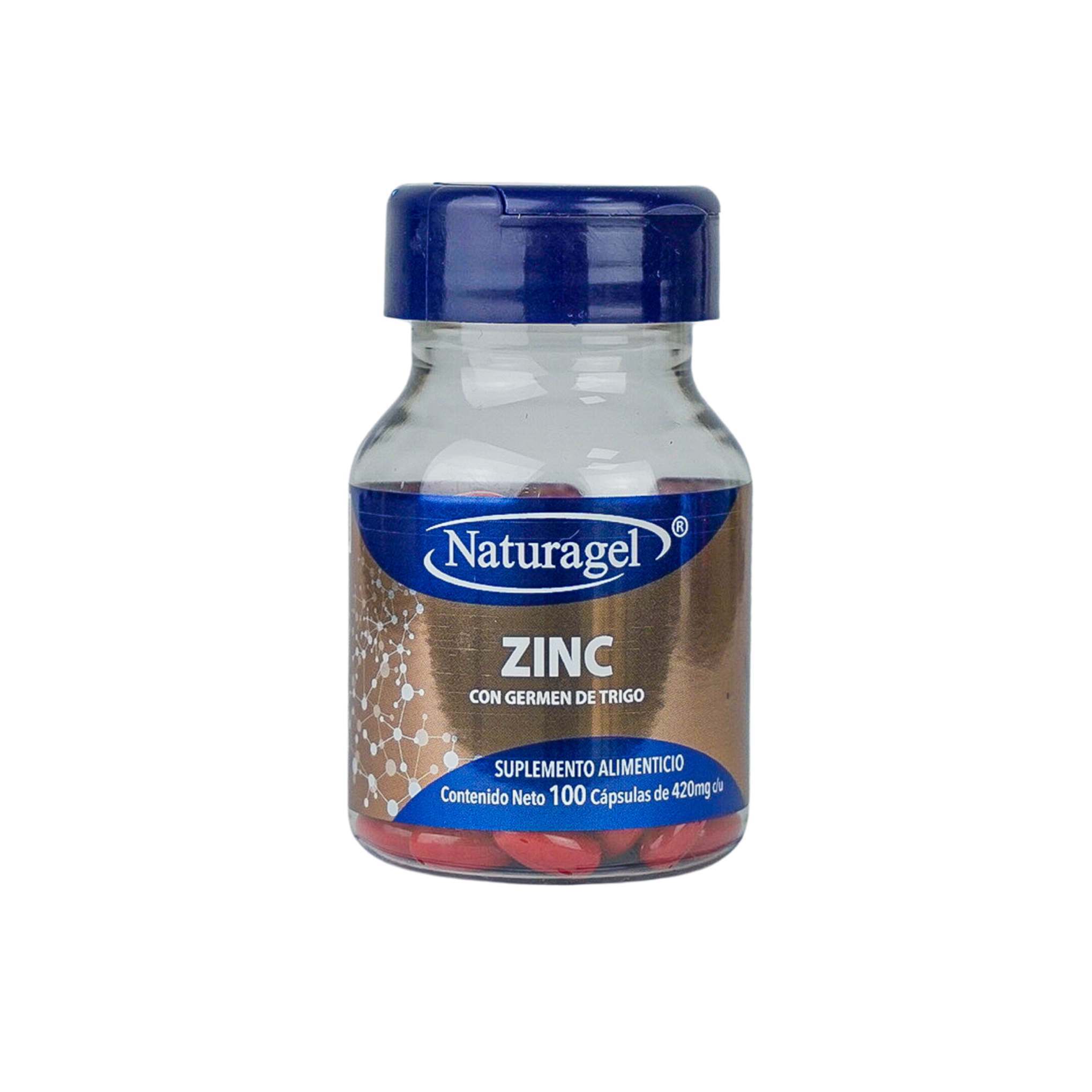 Foto 2 pulgar | Naturagel | Zinc | Soporte Esencial Para El Sistema Inmunológico Y La Salud Celular