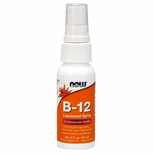 Foto 2 pulgar | Spray Liposomal de Vitamina B-12 de Supplement Now Foods 60 ml x2
