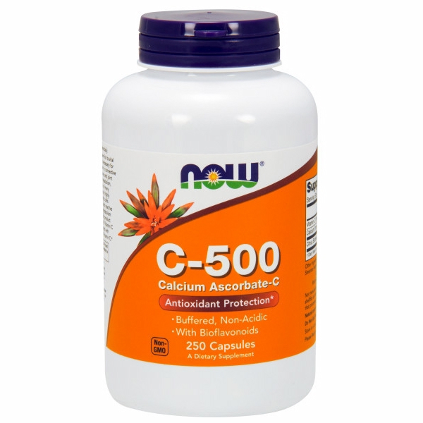 Foto 1 | Venta Internacional-vitamina C-500 De Supplement Now Foods, 250 Cápsulas (paquete De 2)