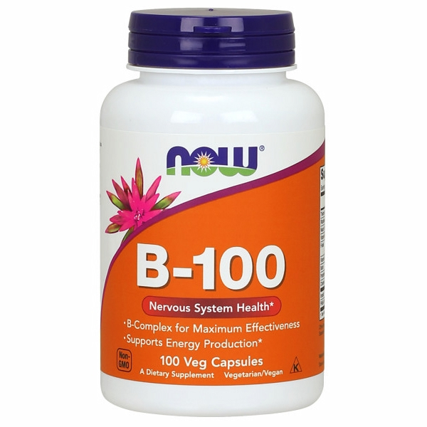 Foto 2 pulgar | Venta Internacional-vitamina B-100 De Supplement Now Foods, 100 Cápsulas