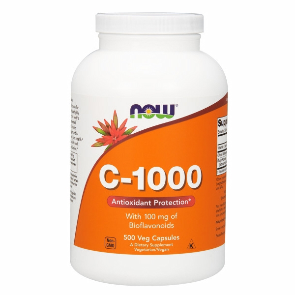 Foto 2 pulgar | Venta Internacional - Suplemento de Vitamina C-1000 Now Foods 500 Cápsulas 2 Paquete