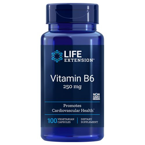 Foto 2 pulgar | Venta Internacional-Suplemento Life Extension De Vitamina B6 250 Mg 100 Vcaps X 6
