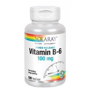 Foto 1 | Venta Internacional-Suplemento Solaray De Vitamina B-6 100 Mg 120 Cápsulas