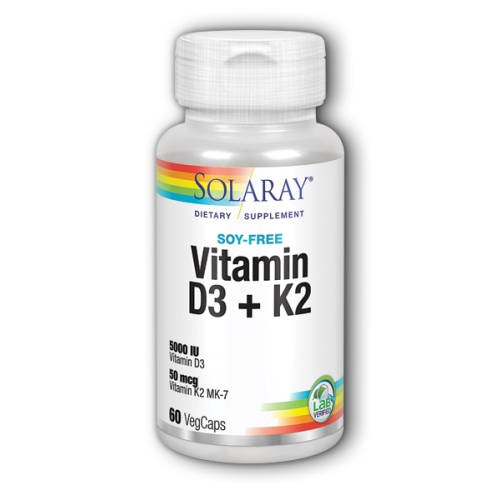 Foto 2 pulgar | Venta Internacional-suplemento Solaray De Vitamina D-3 Y K-2, 60 Cápsulas (paquete De 4)