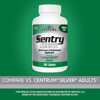 Foto 3 | Venta Internacional- Multivitamínico 21st Century Sentry Senior 265 Comprimidos