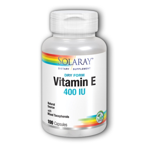 Foto 2 pulgar | Venta Internacional- Suplemento Solaray Dry Vitamina E 100 Cápsulas Paquete de 2
