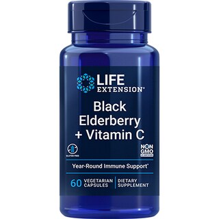 Foto 1 | Venta Internacional-Suplemento Life Extension Black Elderberry con Vitaminca C 60 Cápsulas