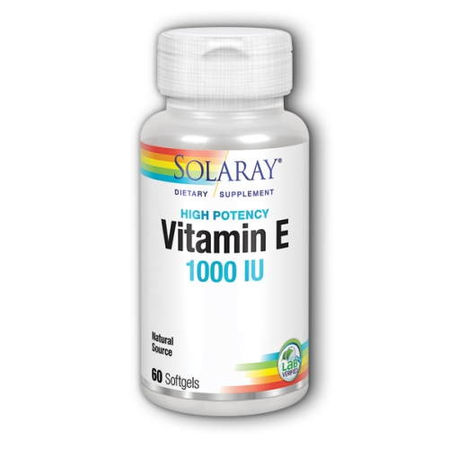Foto 2 pulgar | Venta Internacional- Suplemento Solaray de Vitamina E 1000 Ui 60 Cápsulas Blandas