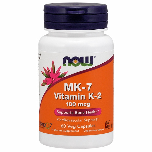 Foto 2 pulgar | Venta Internacional - Suplemento Now Foods Mk-7 De Vitamina K-2 100 Mcg 60 Cápsulas