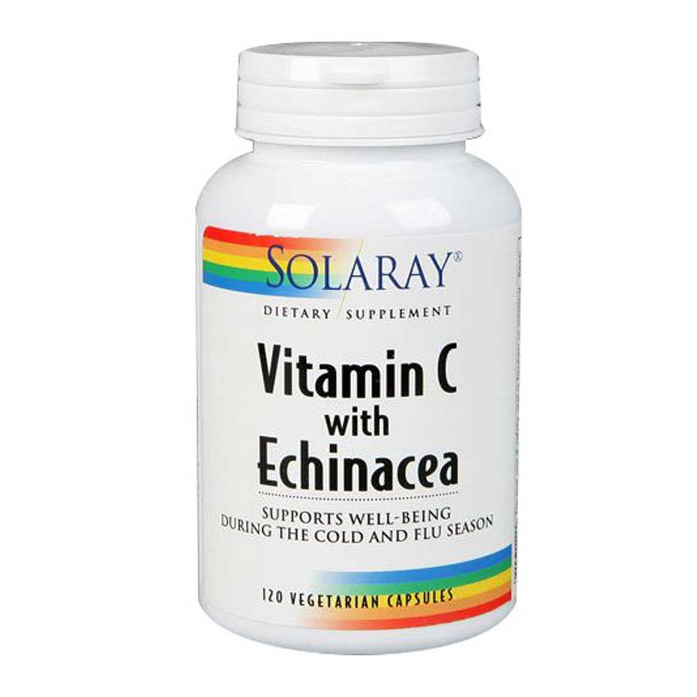 Foto 2 pulgar | Suplemento Solaray de Vitamina C con Equinácea 120 cápsulas