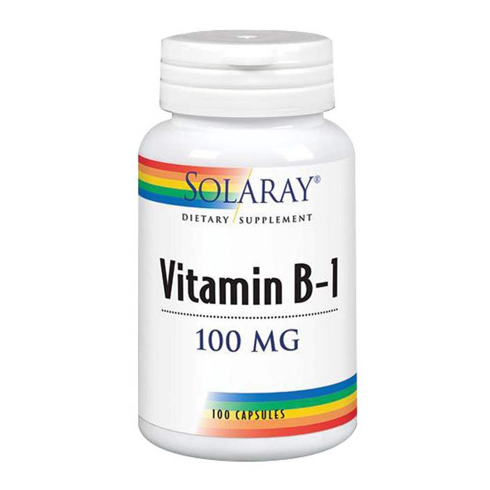 Foto 2 pulgar | Venta Internacional-Suplemento Solaray De Vitamina B-1, 100 Cápsulas (paquete De 2)