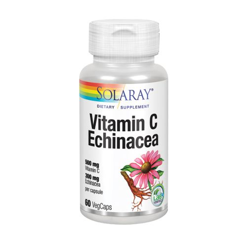 Foto 2 pulgar | Venta Internacional-suplemento Solaray De Vitamina C Con Equinácea, 60 Cápsulas X 4