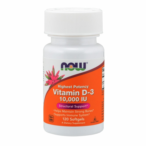 Foto 2 pulgar | Venta Internacional-supplement Now Foods Vitamina D3, 10 000 Ui, 120 Cápsulas Blandas X2