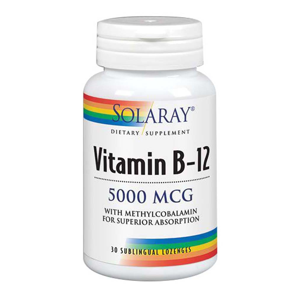 Foto 2 pulgar | Venta Internacional-suplemento Solaray De Vitamina B-12 30 Pastillas Con Metilcobalam