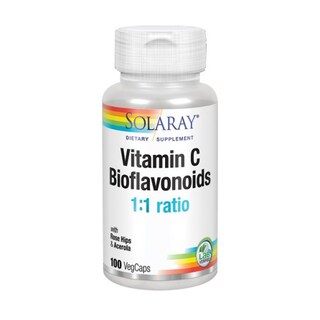 Foto 1 | Venta Internacional-suplemento Solaray Con Vitamina C Y Bioflavonoides, 100 Cápsulas X 6