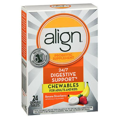 Foto 2 pulgar | Venta Internacional-suplemento: Tabletas Masticables Align Probiotic Banana Strawberry