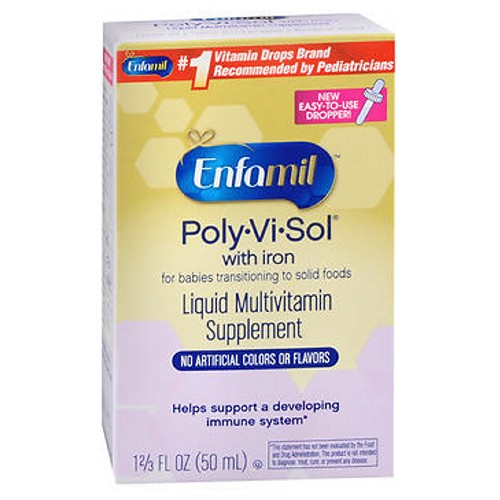 Foto 2 pulgar | Venta Internacional-suplemento Multivitamínico Enfamil Poly-vi-sol En Gotas Con Hierro 50