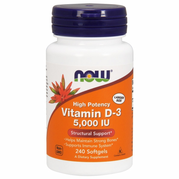 Foto 2 pulgar | Venta Internacional- Vitamina D3 de Supplement Now Foods 5000 UI 240 Cápsulas Blandas X6