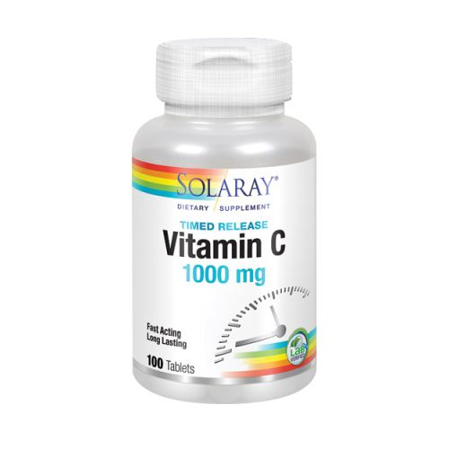 Foto 2 pulgar | Venta Internacional - Suplemento de Vitamina C Solaray 100 Tabletas 6 Frascos