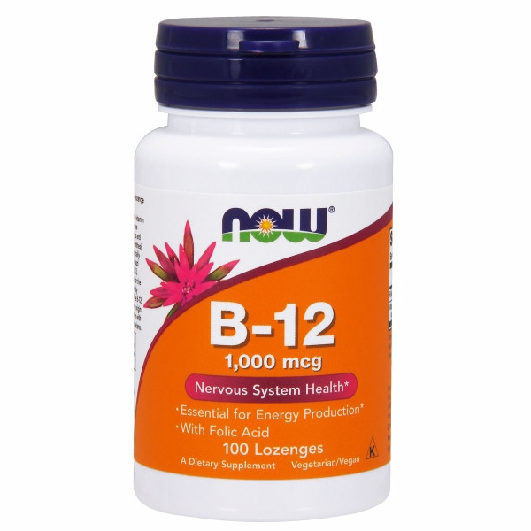 Foto 1 | Suplemento de Vitamina B-12 de Now Foods - 100 Pastillas Paquete de 2