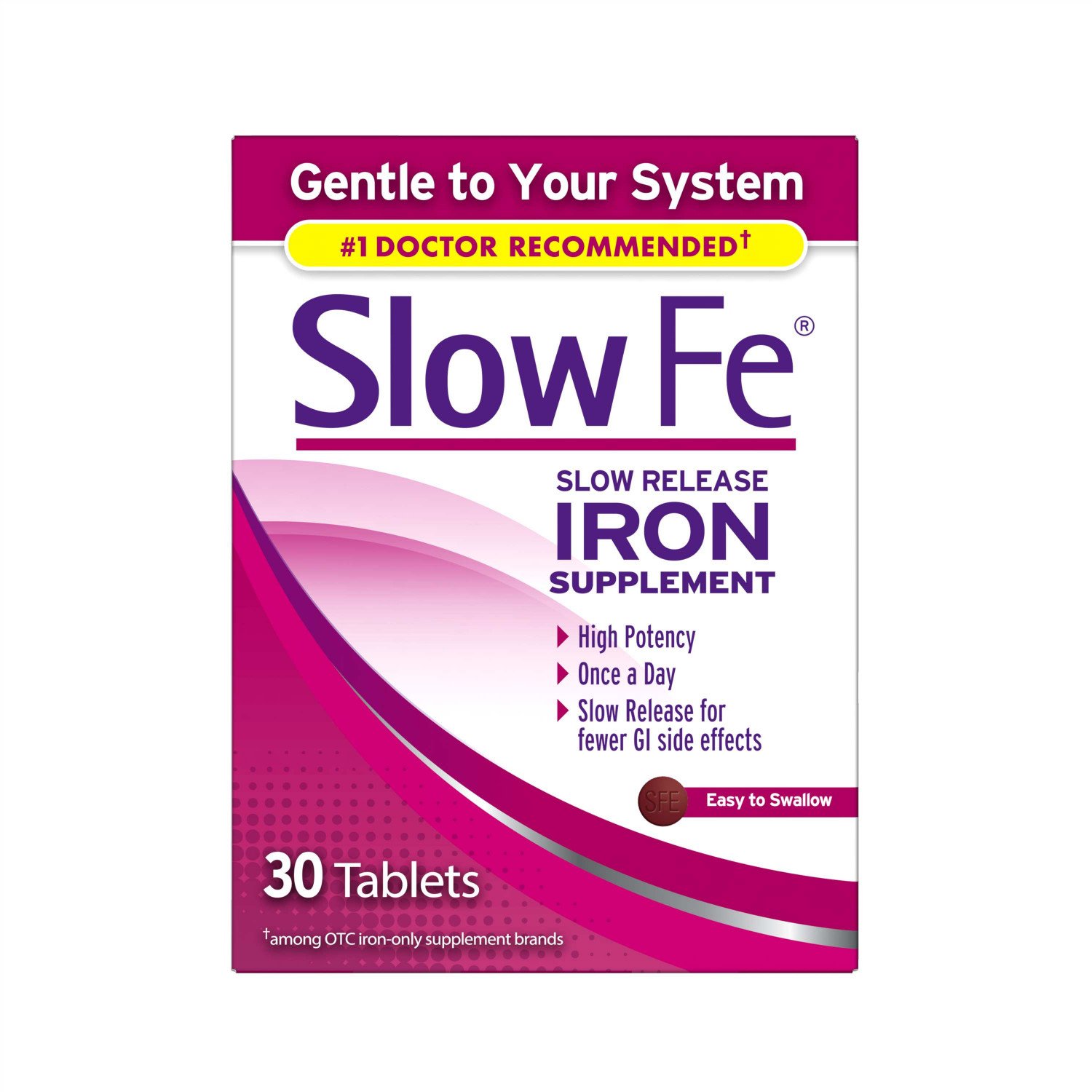 Foto 2 pulgar | Suplemento De Hierro Slow Fe Slow Release 30 Comprimidos - Venta Internacional.