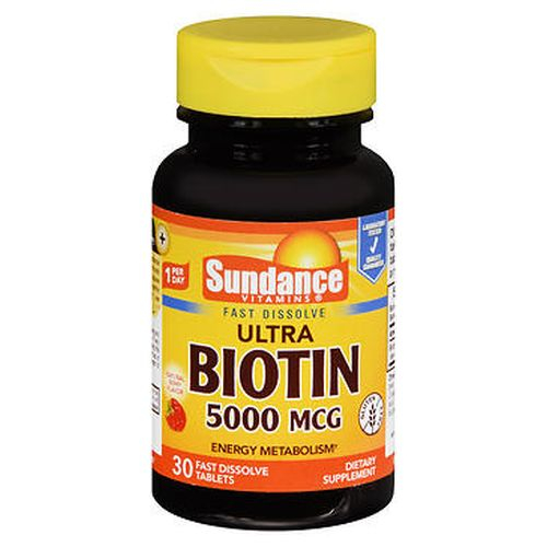 Foto 2 pulgar | Venta Internacional- Suplemento Sundance Vitamins Ultra Biotina 5000 Mcg 30 Comprimidos