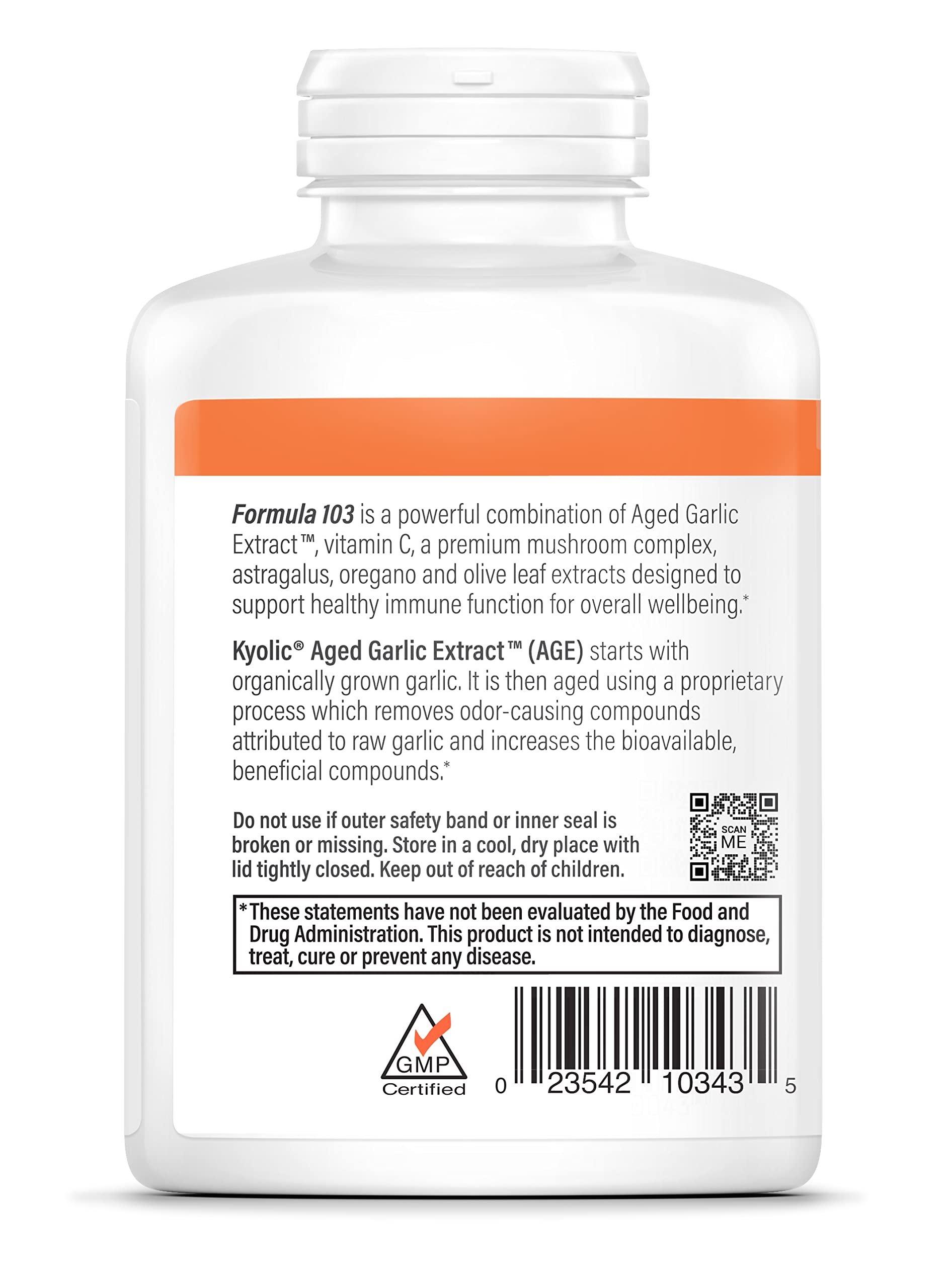 Foto 4 pulgar | Venta Internacional- Suplemento Kyolic Formula 103-Immune 300 Cápsulas