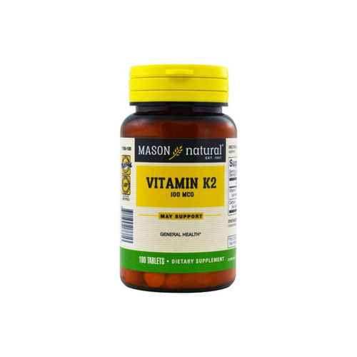 Foto 2 pulgar | Venta Internacional- Suplemento Mason Vitamina K2-MK4 100 Comprimidos - Paquete de 2