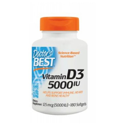 Venta Internacional - Supplement Doctors Best Vitamina D3 5000 Ui 180 Cápsulas