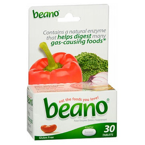 Venta Internacional-Suplemento Dietético Beano Food Enzyme Tablets 30 Tabletas