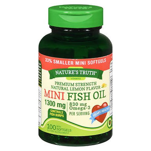 Foto 2 pulgar | Suplemento Nature's Truth Vitamins Mini Fish Oil 100 Cápsulas - Venta Internacional.