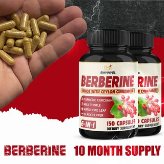 Foto 7 | Suplementos Bmvinvol Berberine Hcl Con Canela De Ceilán 150 Cápsulas - Venta Internacional.